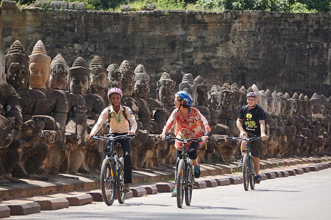 Bike routes in Angkor Archaeological Park